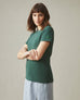 Women's Premium Slub Crew Tee St. Patricks Day - Trekking Green